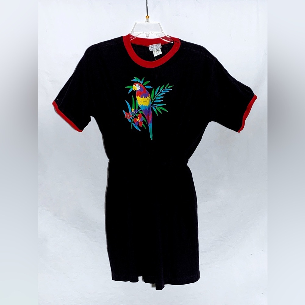 Appel Tropical Black Romper/Jumpsuit Sz L